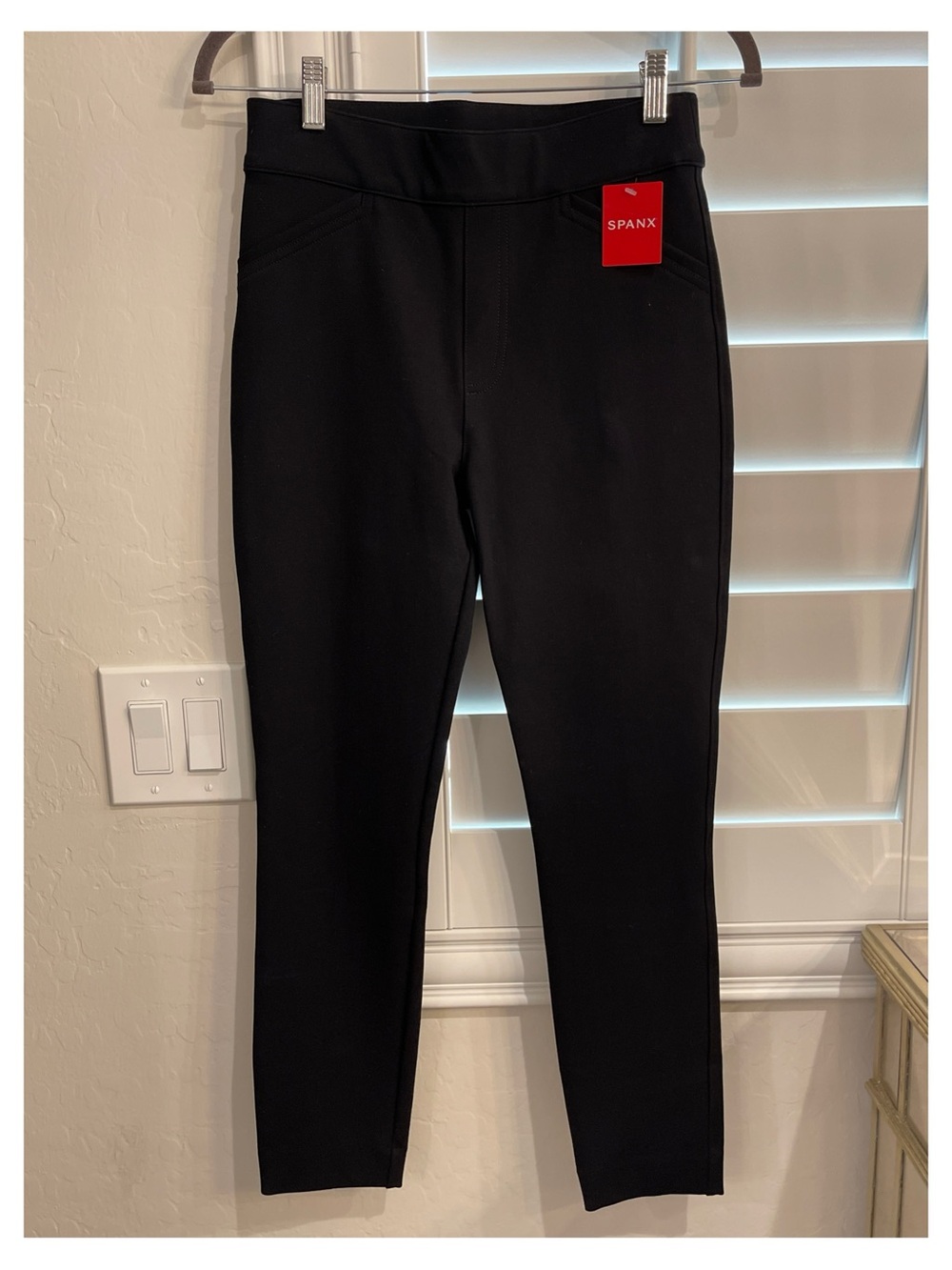 SPANX Black Straight Leg Ponte Pants